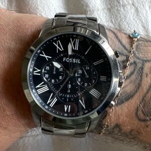 silver watch